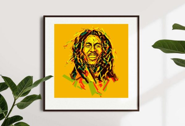 Bob Marley Collage Poster