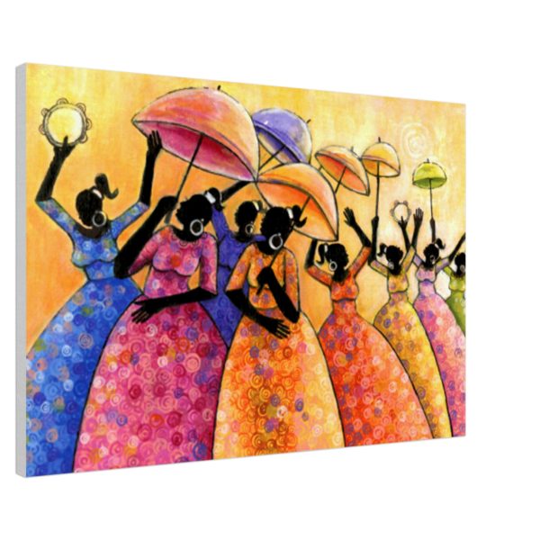 Southern Sisters: A Vibrant Ensemble: Canvas Print Southern Sisters: A Vibrant Ensemble: Canvas Print