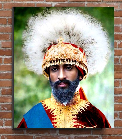 Emperor Haile Selassie Coronation 1 Emperor Haile Selassie Coronation Canvas Print