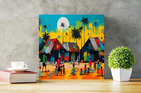 African Village 1 African Village - Children & The Moon