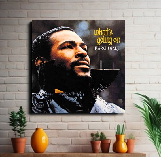 Marvin Gaye – What's Going On Album Cover on Canvas 1 Marvin Gaye – What's Going On Canvas Print