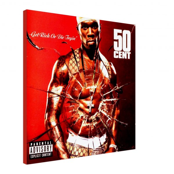 50 Cent – Get Rich Or Die Tryin' Album Cover on Canvas