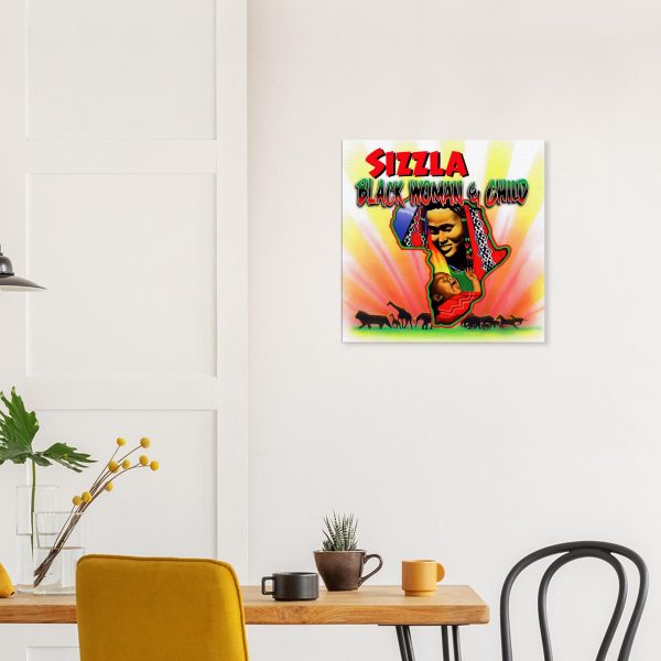 Sizzla - Black Woman & Child Canvas Print 1